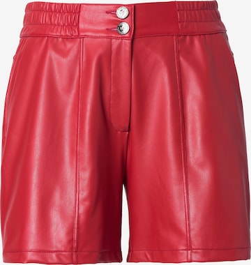 MIAMODA Loose fit Trousers in Red: front