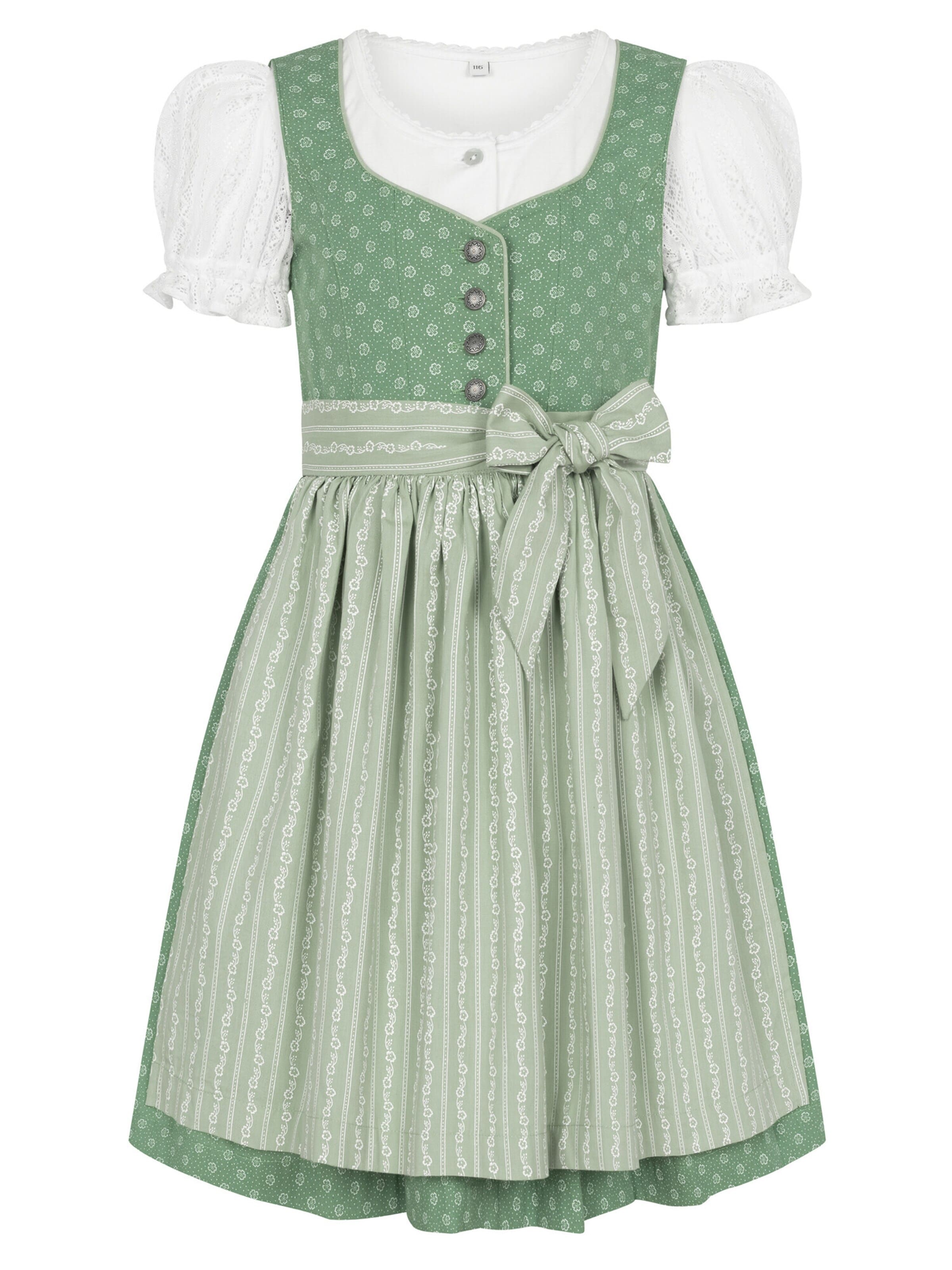 Trachtenhof Nübler Dress 'Kinderdirndl Flores' in 146 in Green, Item view