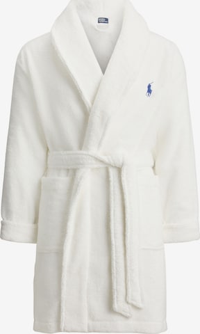Polo Ralph Lauren Bathrobe short ' Short Bathrobe - Iconic Bear ' in White: front