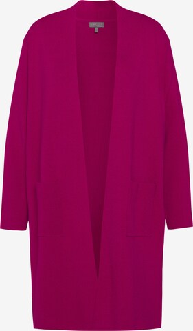 Ulla Popken Knit Cardigan in Pink: front