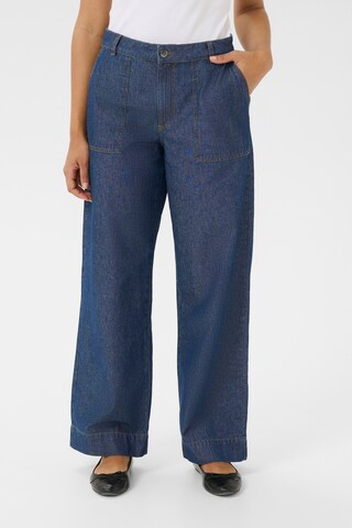 Kaffe Regular Pants 'Alice' in Blue: front