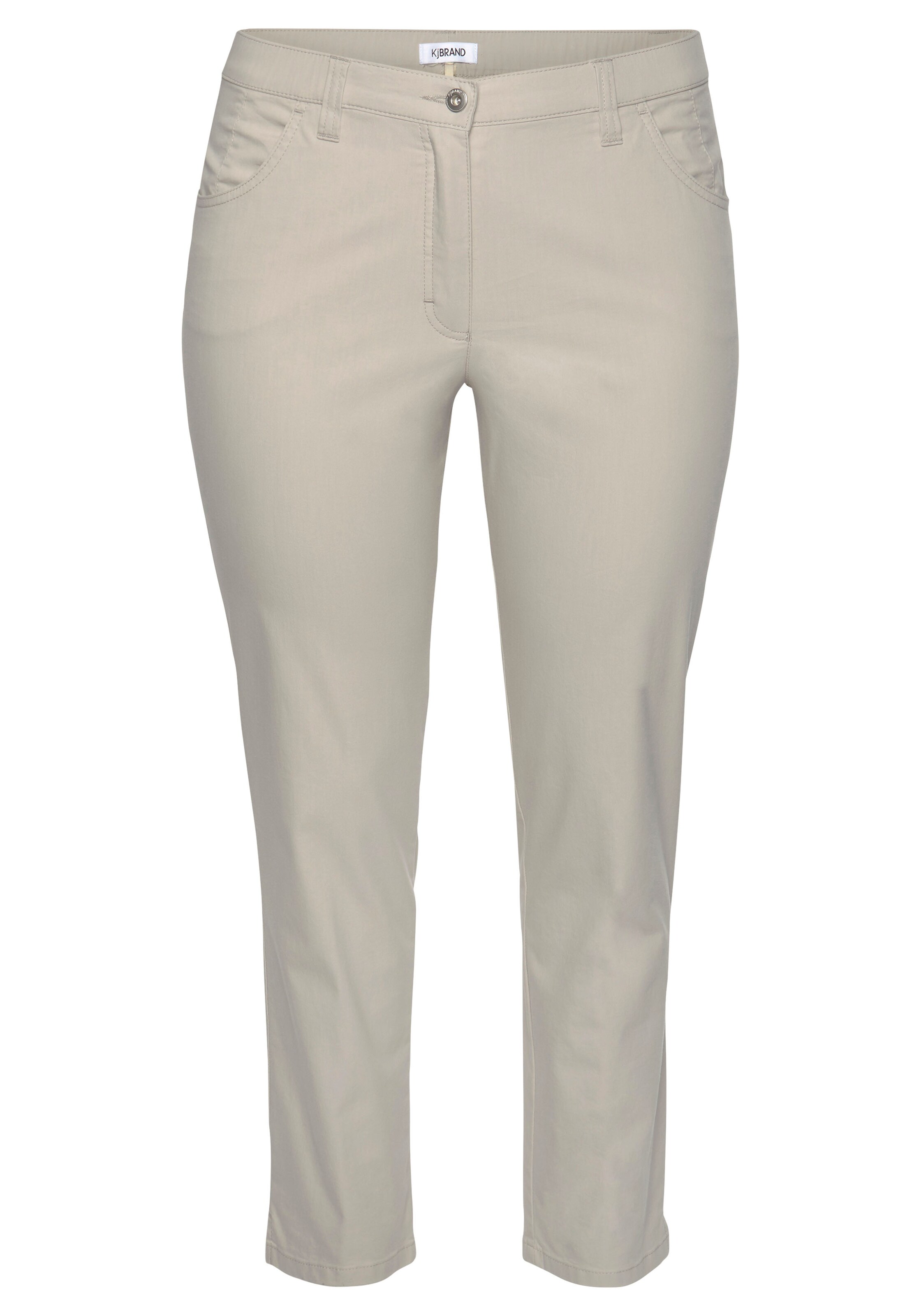 KjBRAND Chino Pants in Beige: front