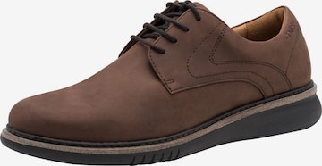 Chaussure à lacets Tamaris en marron : devant