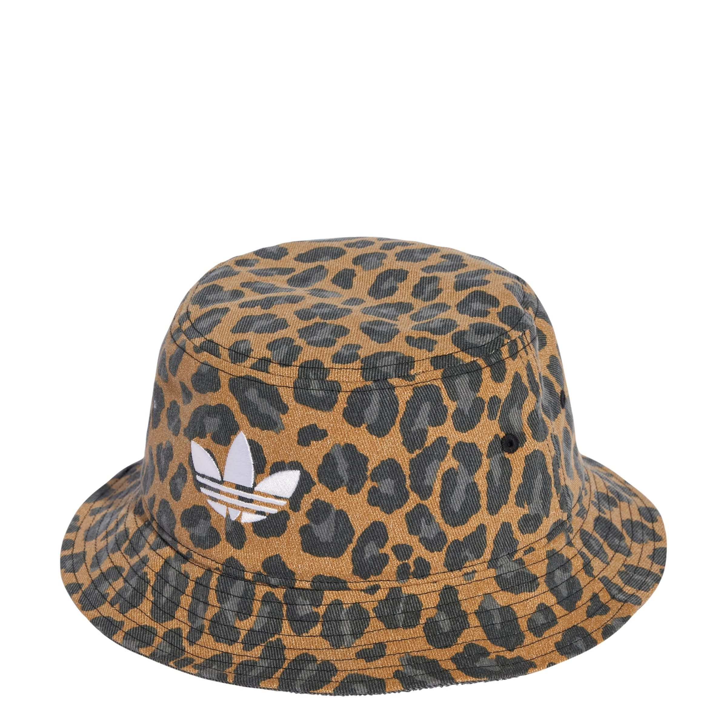 ADIDAS ORIGINALS Hut 'Leopard Bucket' in karamell / dunkelgrau / schwarz / weiß, Produktansicht