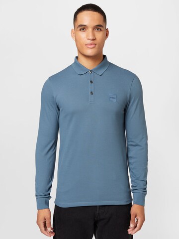 BOSS Orange Shirt 'Passerby' in Blauw: voorkant