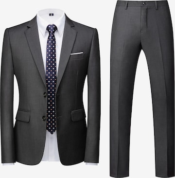 YOUTHUP Slim fit Suit 'Versio' in Grey: front