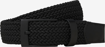 Ceinture 'THEO' JACK & JONES en noir : devant