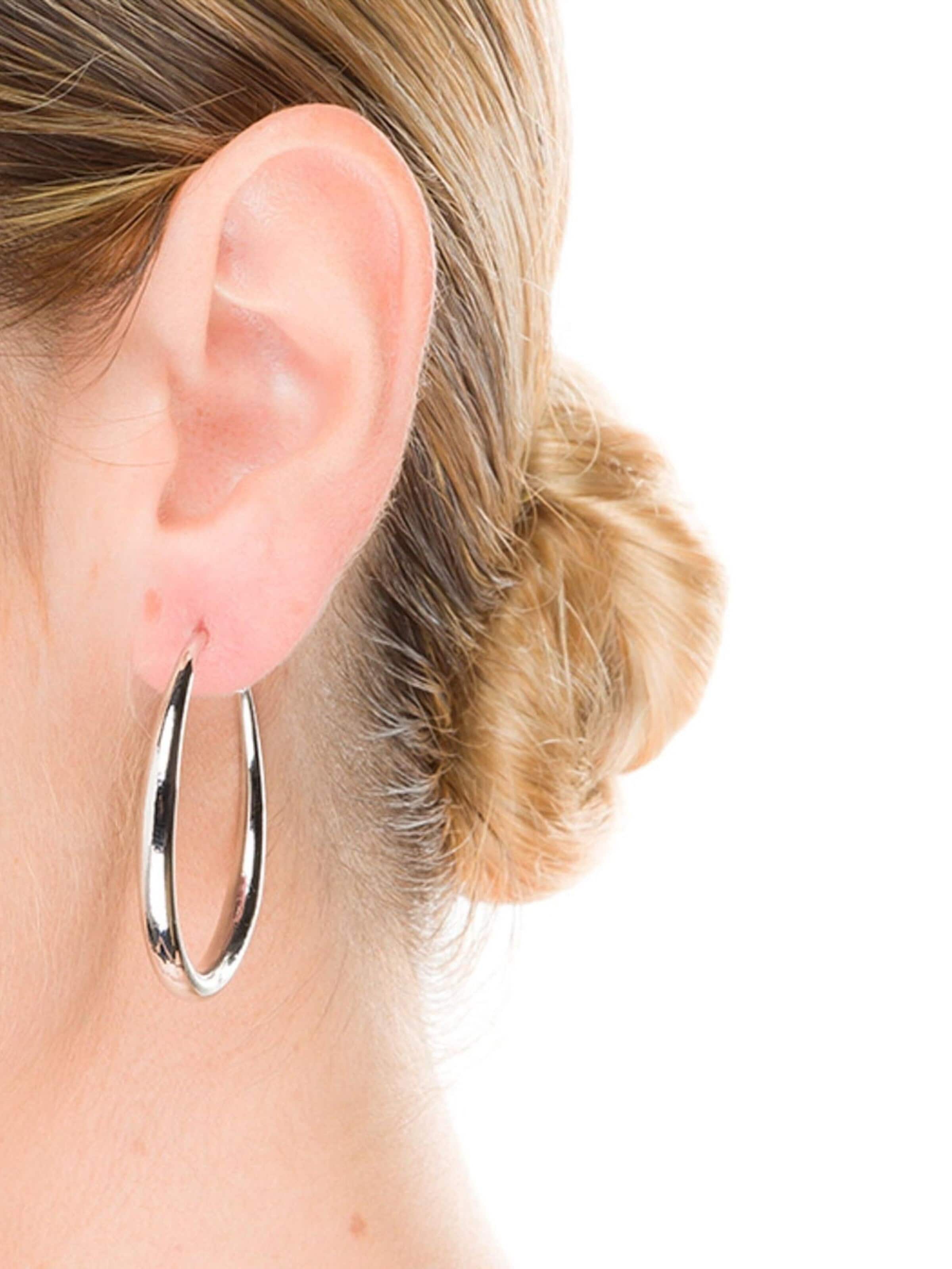 Luxenter Ohrringe 'Shashe'‌‌‌‌‌ in Silber: Vorderseite