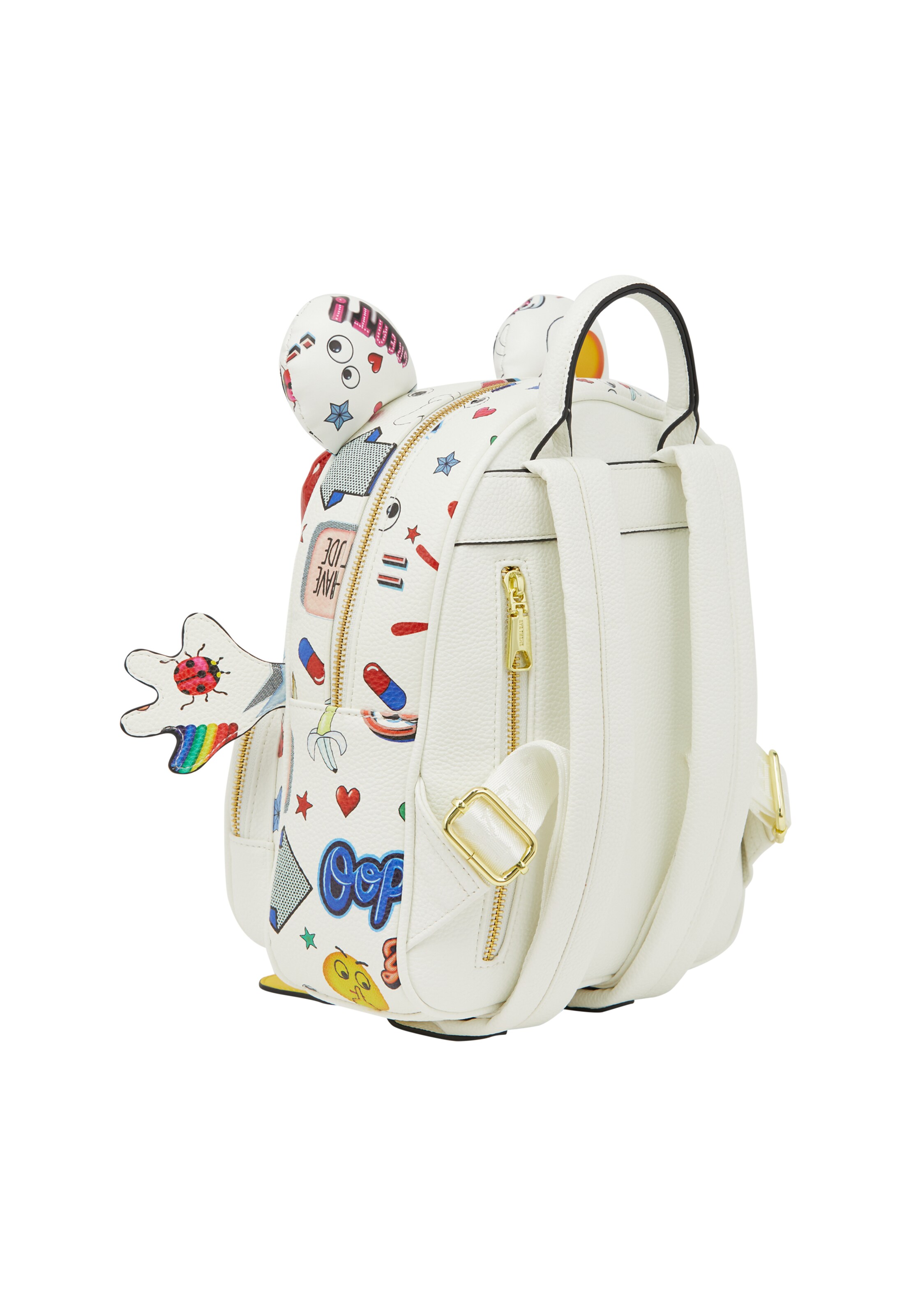 MYMO - Mochila 'Pop Eyetheme' en blanco