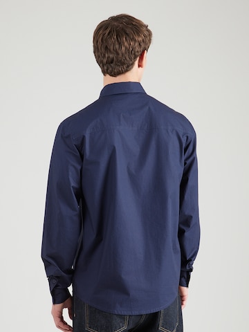 KARL LAGERFELD JEANS Regular Fit Hemd in Blau: Rückseite