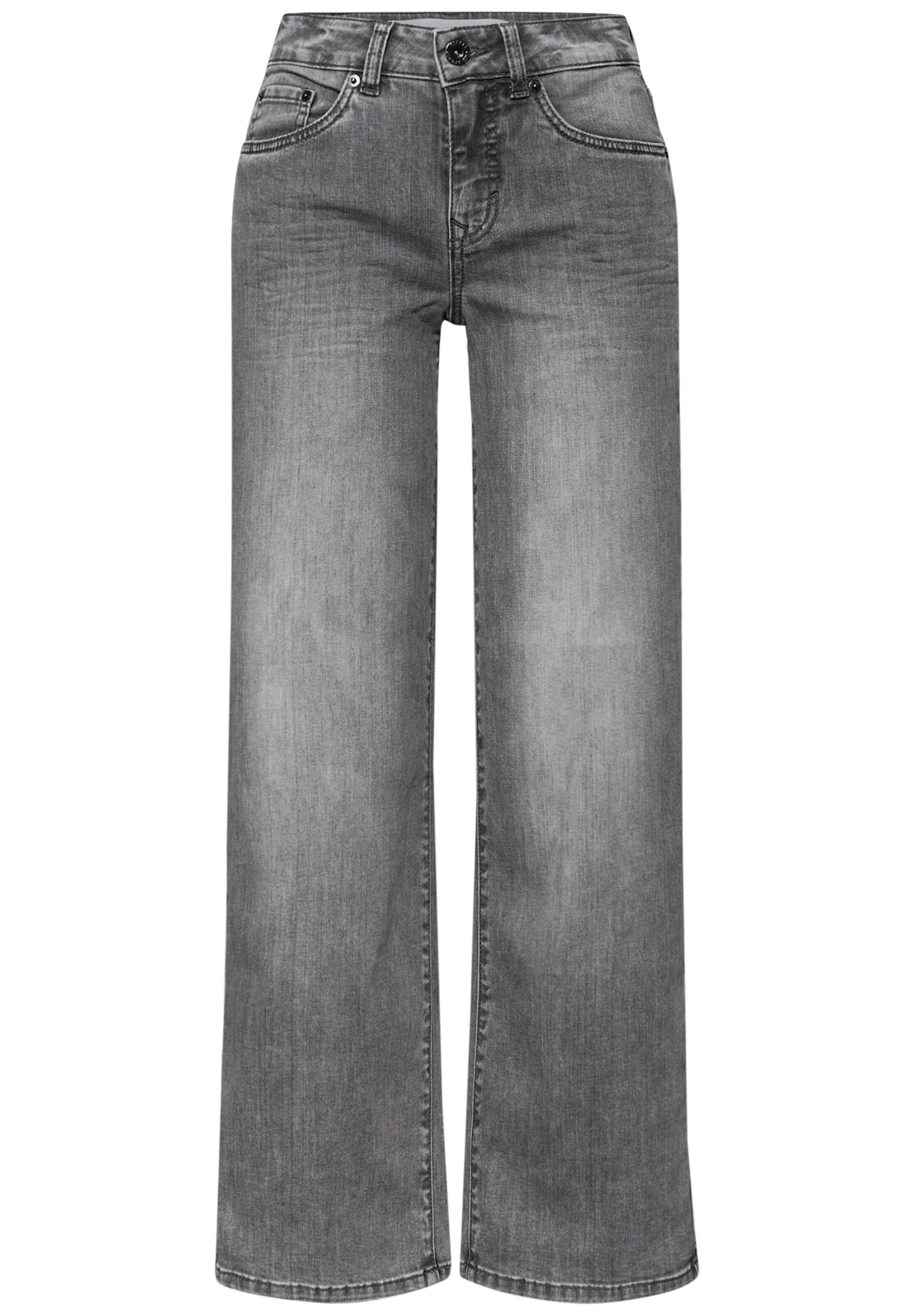 STREET ONE Loosefit Jeans in Schwarz: Vorderseite