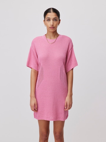 LeGer by Lena Gercke Πλεκτό φόρεμα 'Thore' σε ροζ: μπροστά