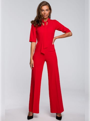 Stylove - Jumpsuit 'S243' en rojo: frente