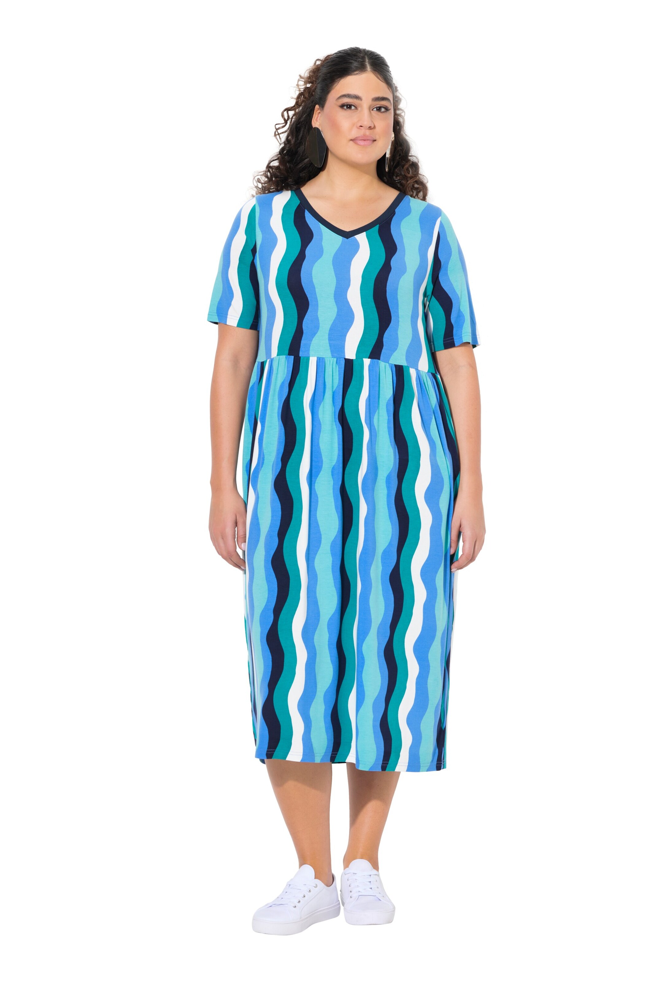 Robe Ulla Popken en bleu : devant