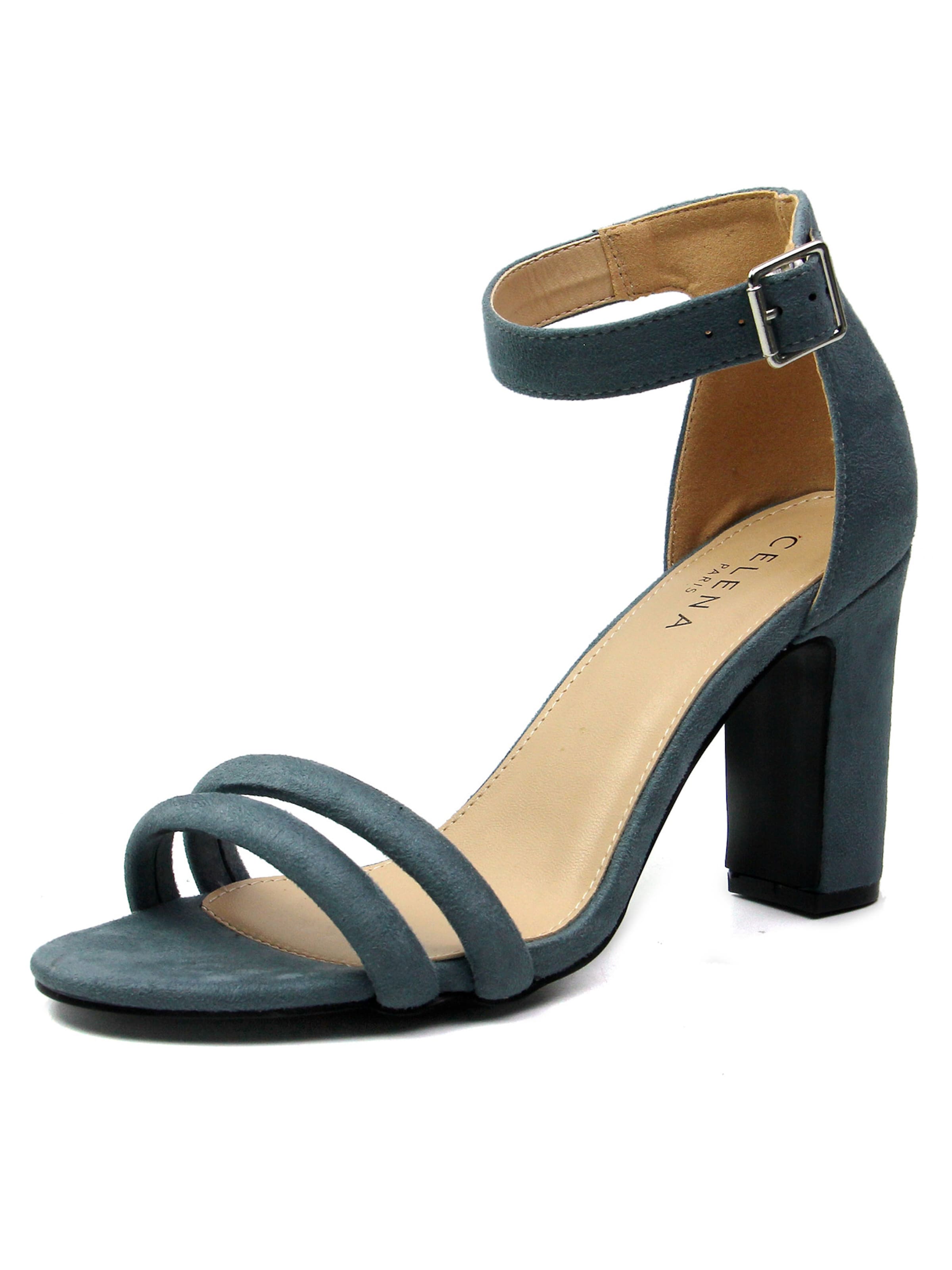 mėlyna Celena Basutės su dirželiais 'Chelsie': priekis