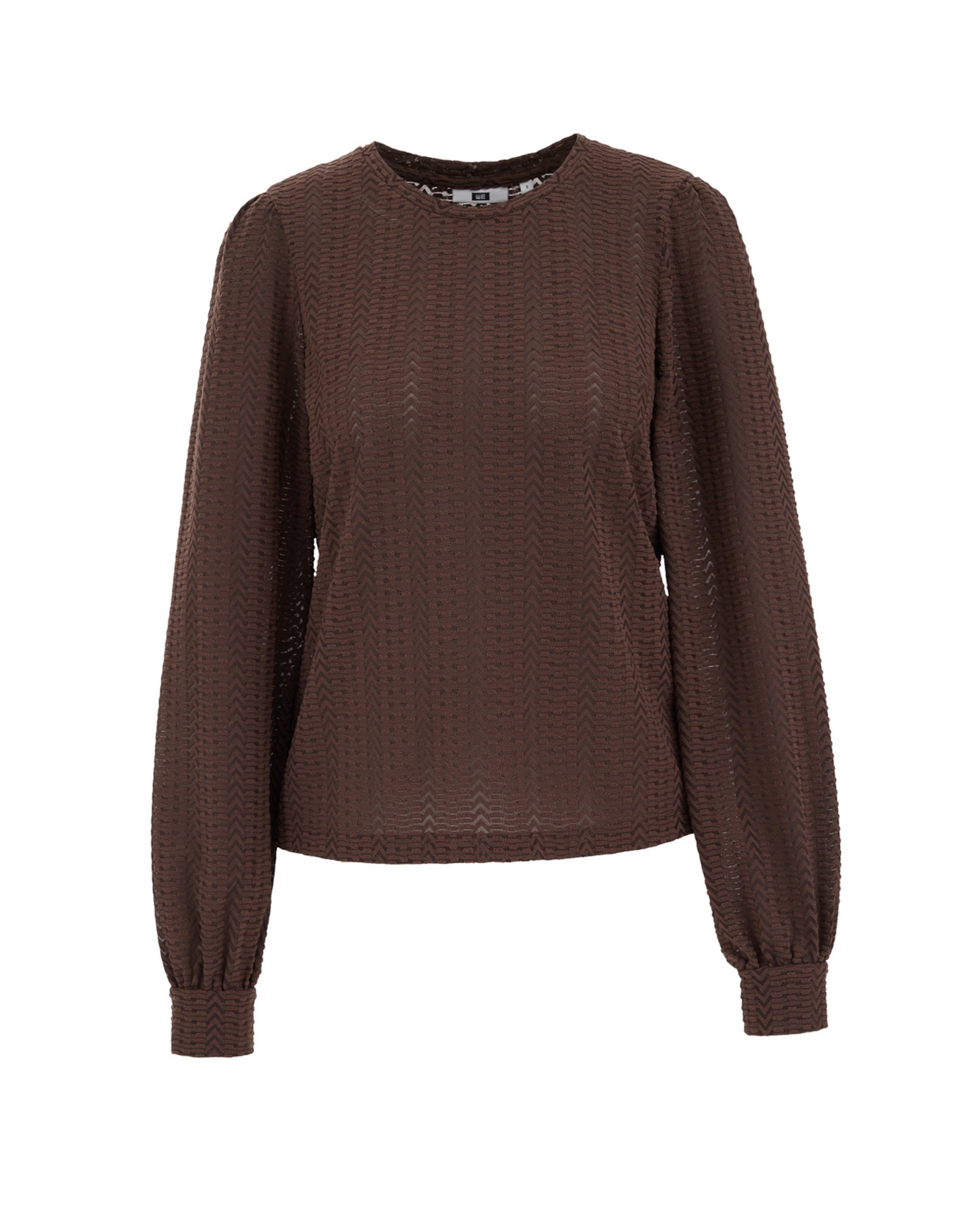 brūns WE Fashion T-Krekls: no priekšpuses