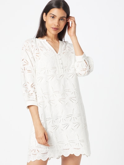 Rochie tip bluză Maison 123 pe alb natural, Vizualizare model