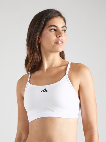 ADIDAS PERFORMANCE Bustier Sports-BH 'Aeroreact' i hvid: forside