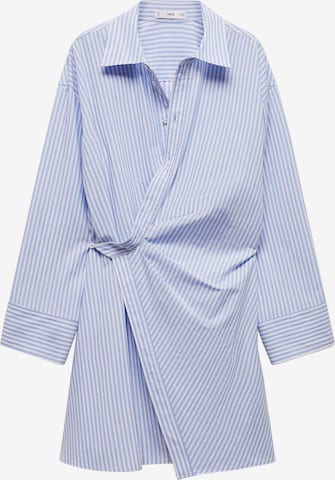 Robe-chemise 'Crusi' MANGO en bleu : devant