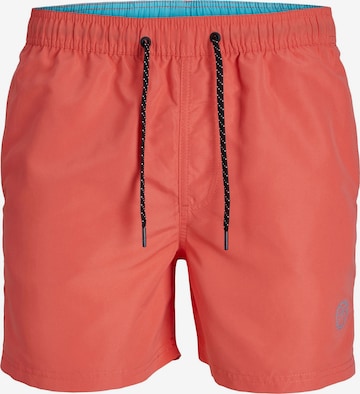 JACK & JONES Badeshorts 'Fiji' in Orange: predná strana