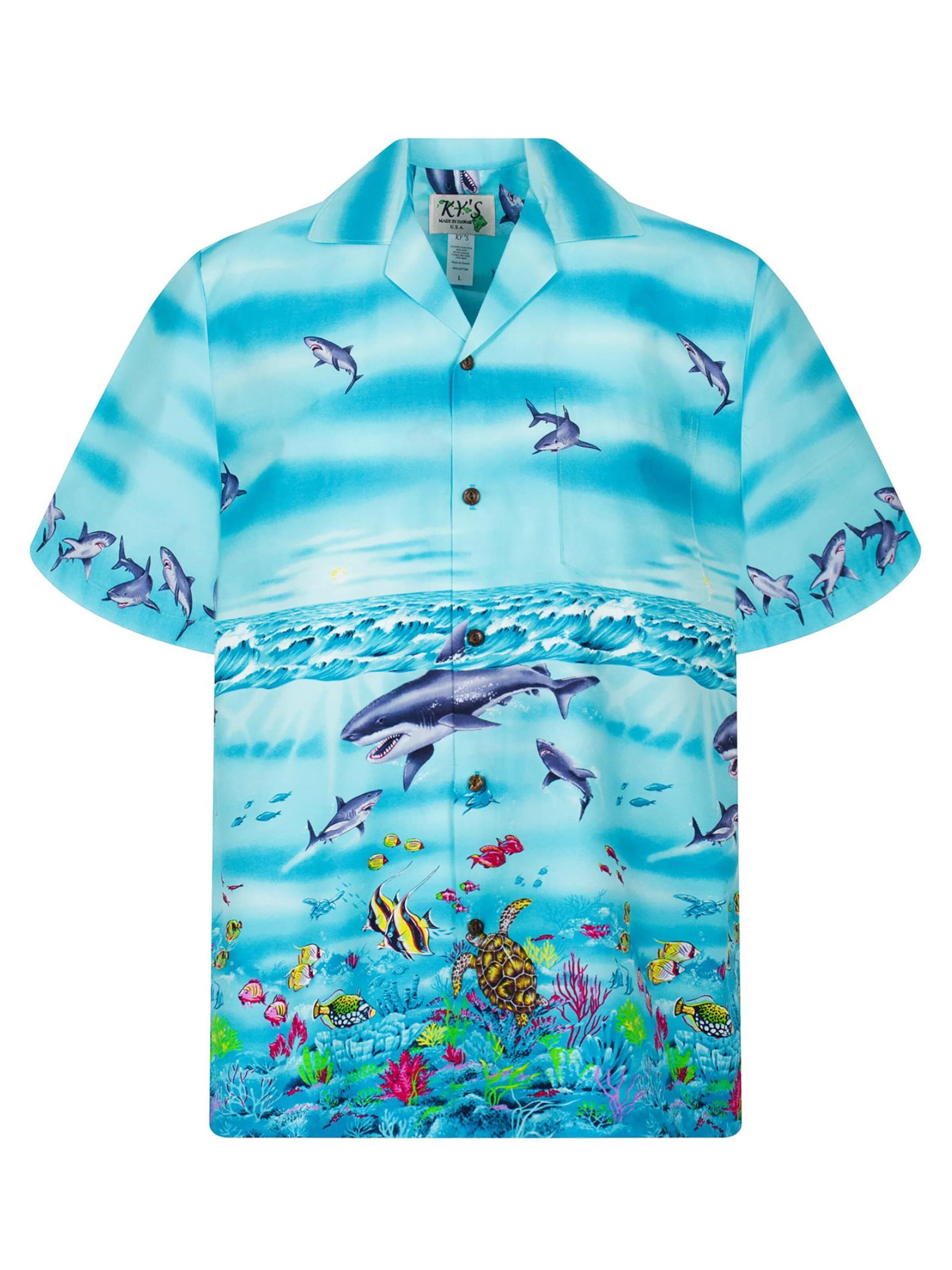 Regular fit Camicia 'Haie' di KY's in blu: frontale