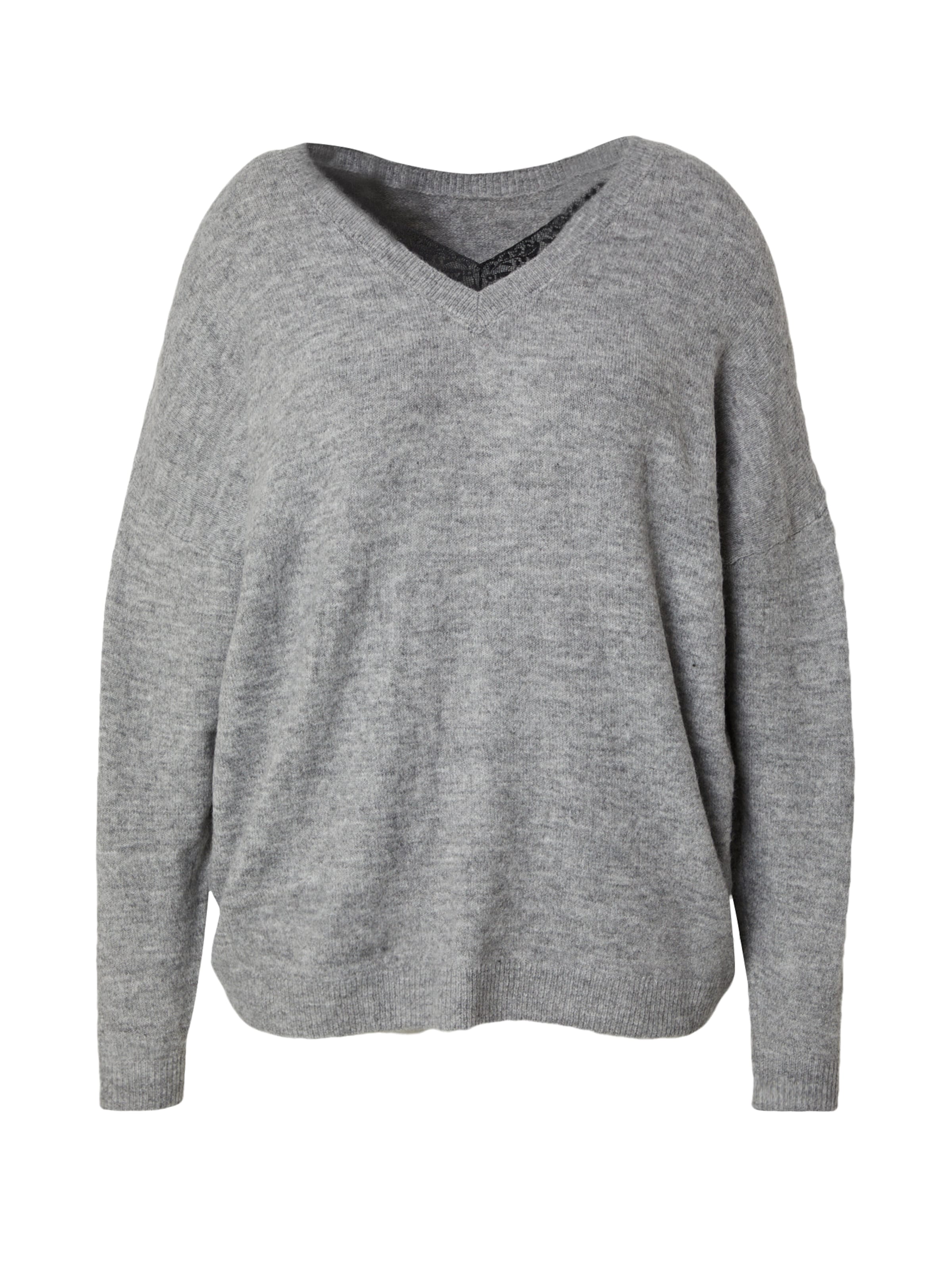 pelēks ONLY Carmakoma Džemperis 'CARManifesta': no priekšpuses