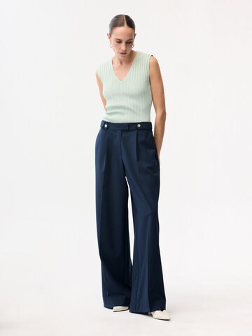adl Wide leg Trousers in Blue