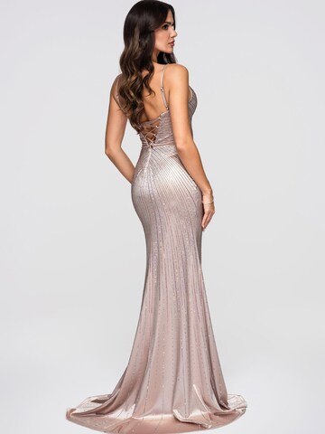 Robe de soirée Ombre en beige