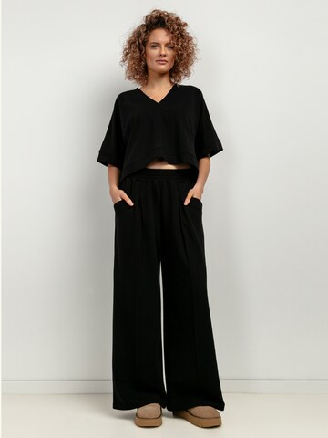 TESSITA Oversizeshirt in Schwarz