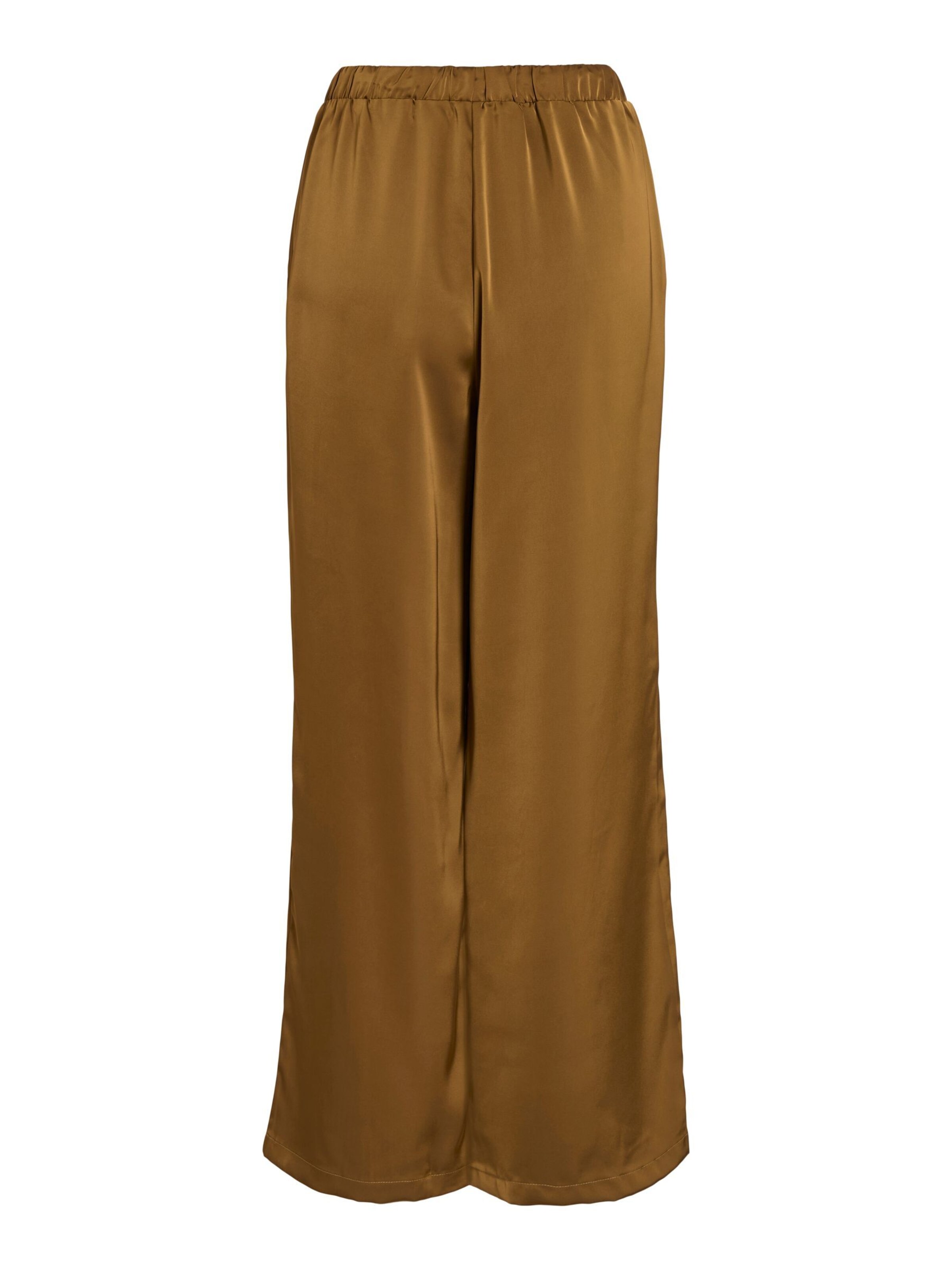 VILA Wide Leg Bukser 'VIFadia' i brun