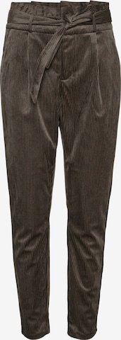 VERO MODA Tapered Bandplooibroek 'Eva' in Grijs: voorkant