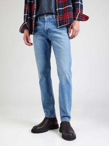 Lee Слим фит Дънки 'RIDER' в синьо: отпред