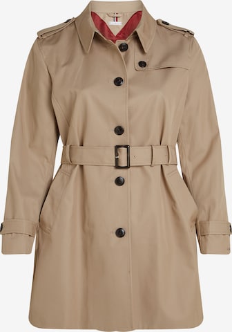 Manteau mi-saison 'Heritage' Tommy Hilfiger Curve en beige : devant