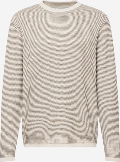 JACK & JONES Pull-over 'LUCAS' en beige clair / marron, Vue avec produit