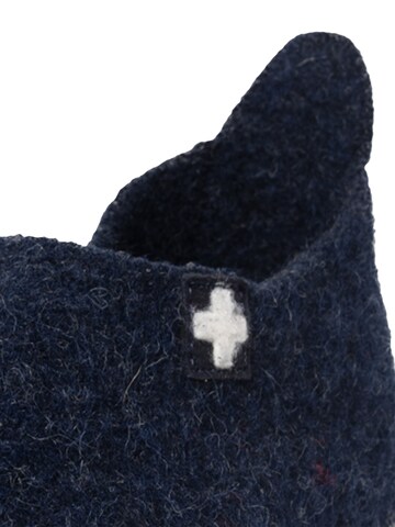 Living Kitzbühel Slippers 'Schurwolle' in Blue