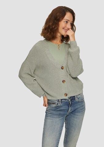 Cardigan QS en vert : devant