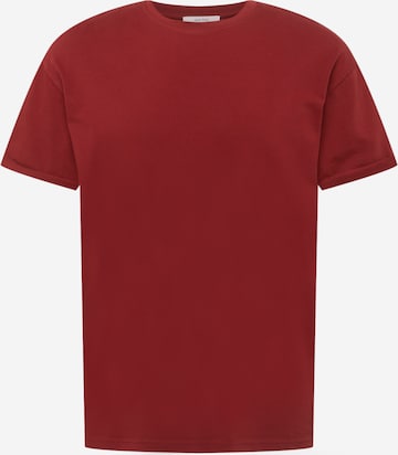 DAN FOX APPAREL Koszulka 'Alan' w kolorze czerwony: przód