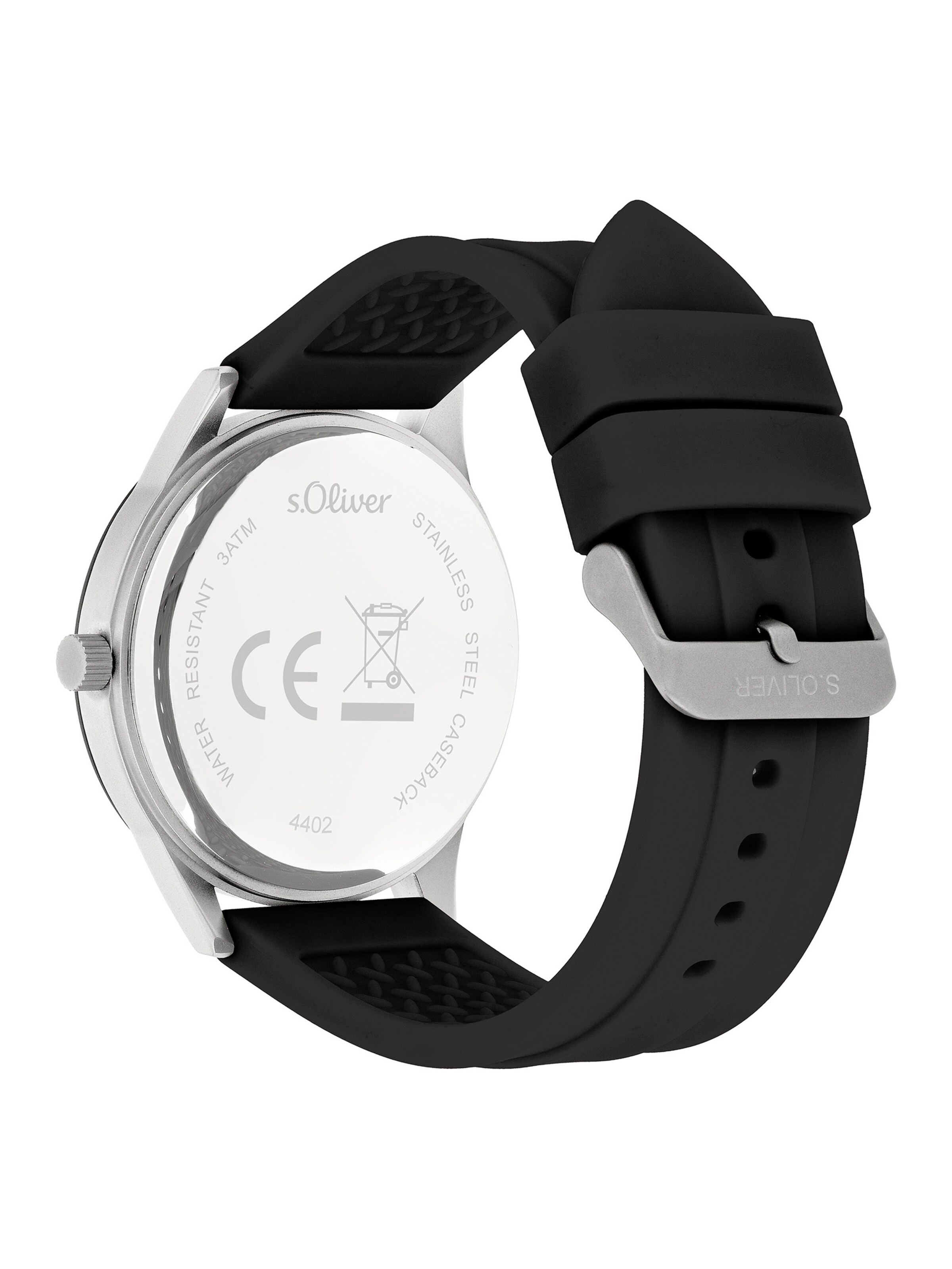 s.Oliver Analoguhr in Schwarz