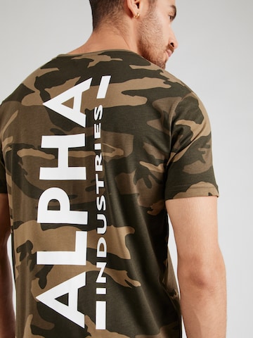 Tricou de la ALPHA INDUSTRIES pe verde