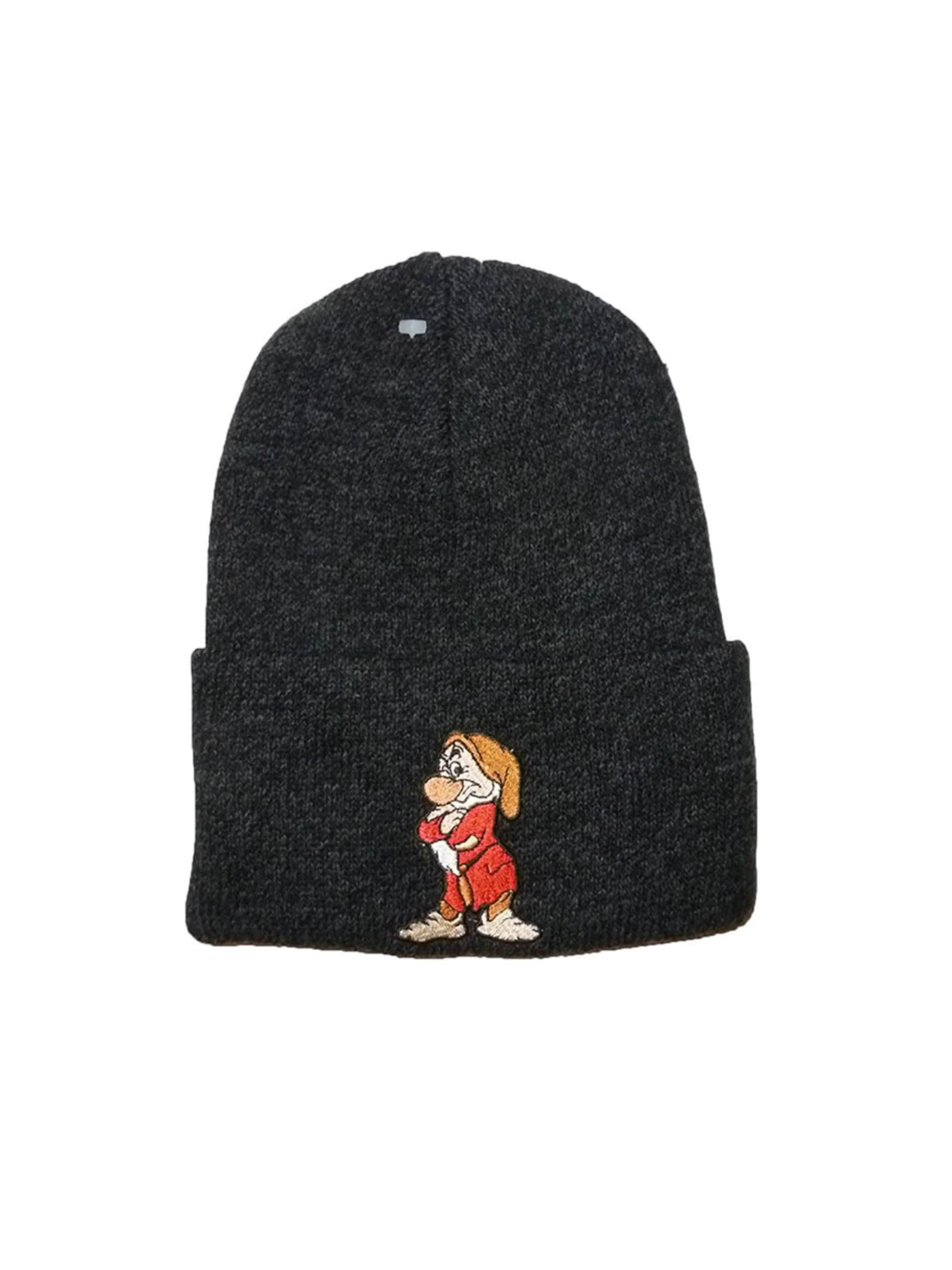 King Kameha Mütze 'Grumpy'‌‌‌‌ in Grau: Vorderseite