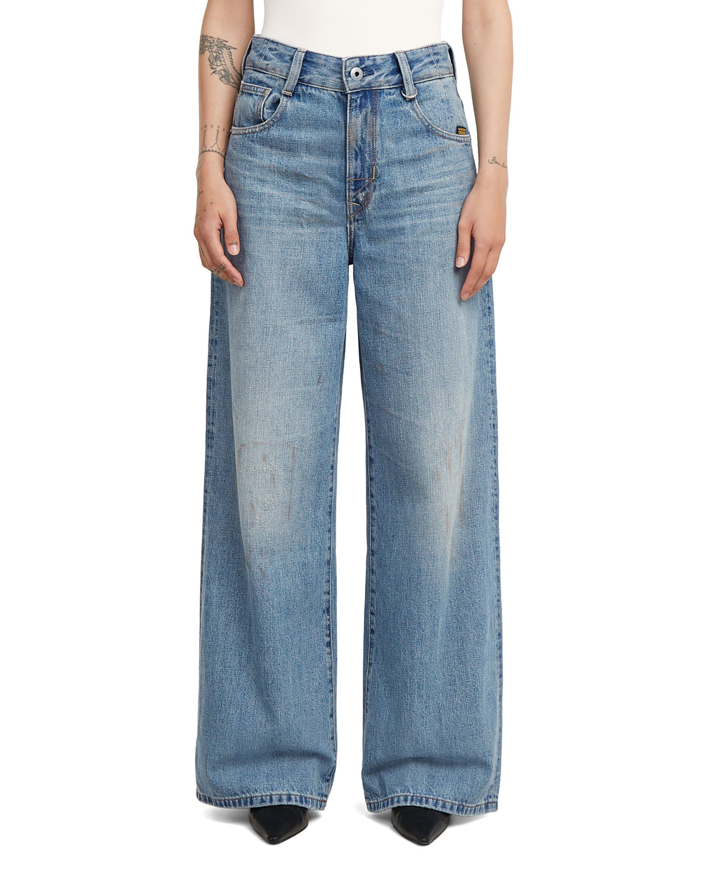 G-STAR Loosefit Jeans 'Skater High Loose Jeans' in Blauw: voorkant