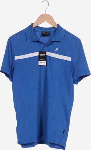 PEAK PERFORMANCE Poloshirt M in Blau: predná strana