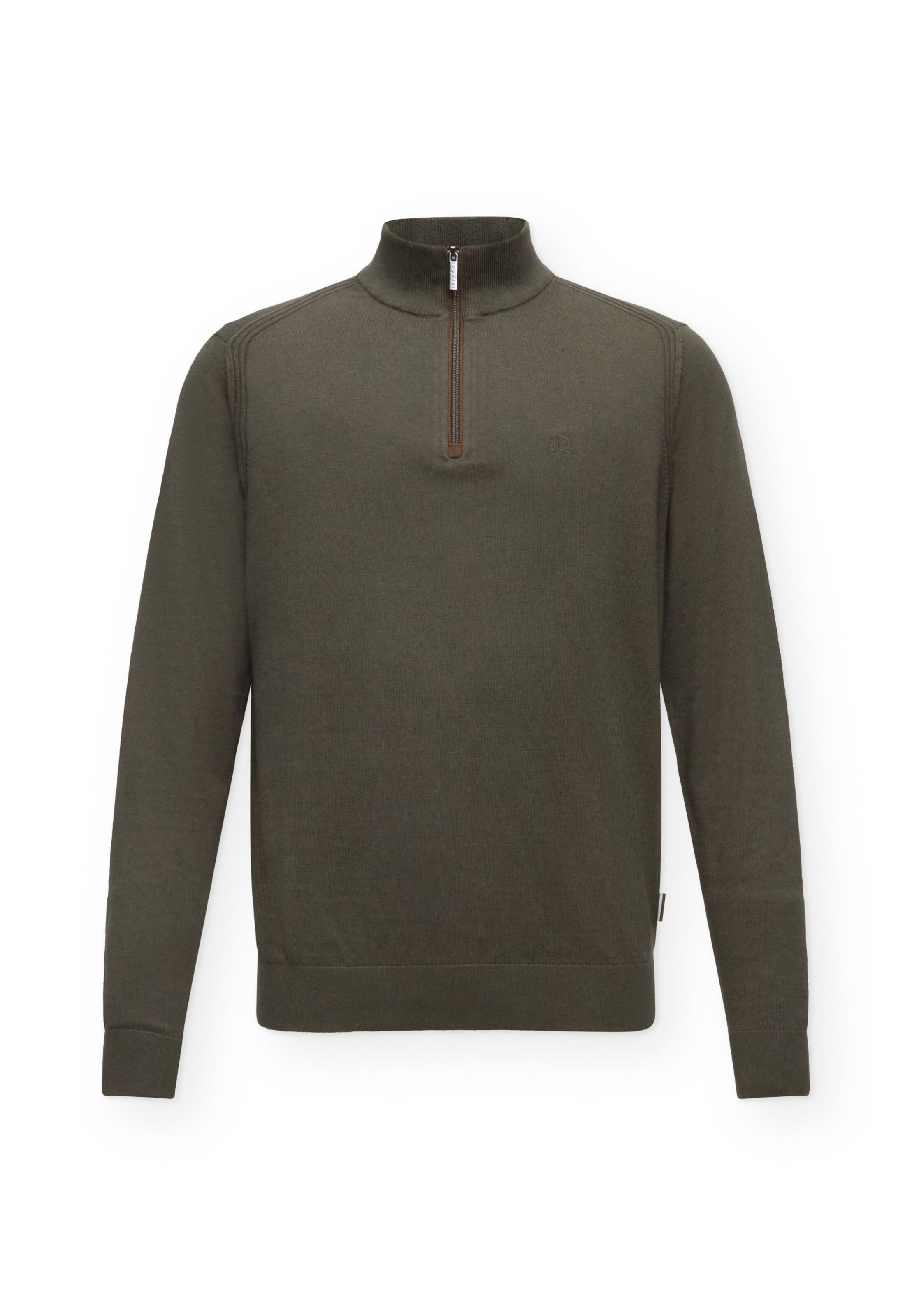 bugatti Pull-over en S en marron / olive, Vue avec produit