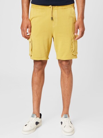 Only & Sons tavaline Klapptaskutega püksid, värv kollane: eest vaates