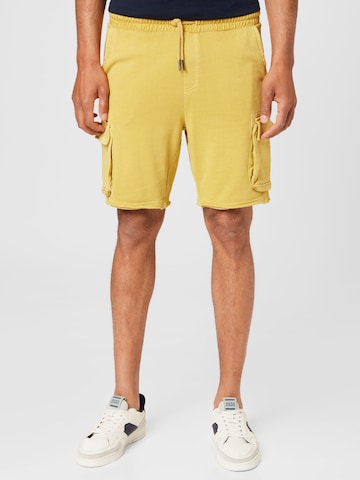 Only & Sons Cargo Pants in Yellow: front