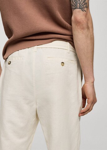 MANGO MAN Tapered Hose 'Romelino' in Weiß