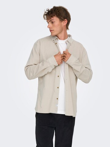 Only & Sons Regular fit Overhemd 'Michael' in Grijs