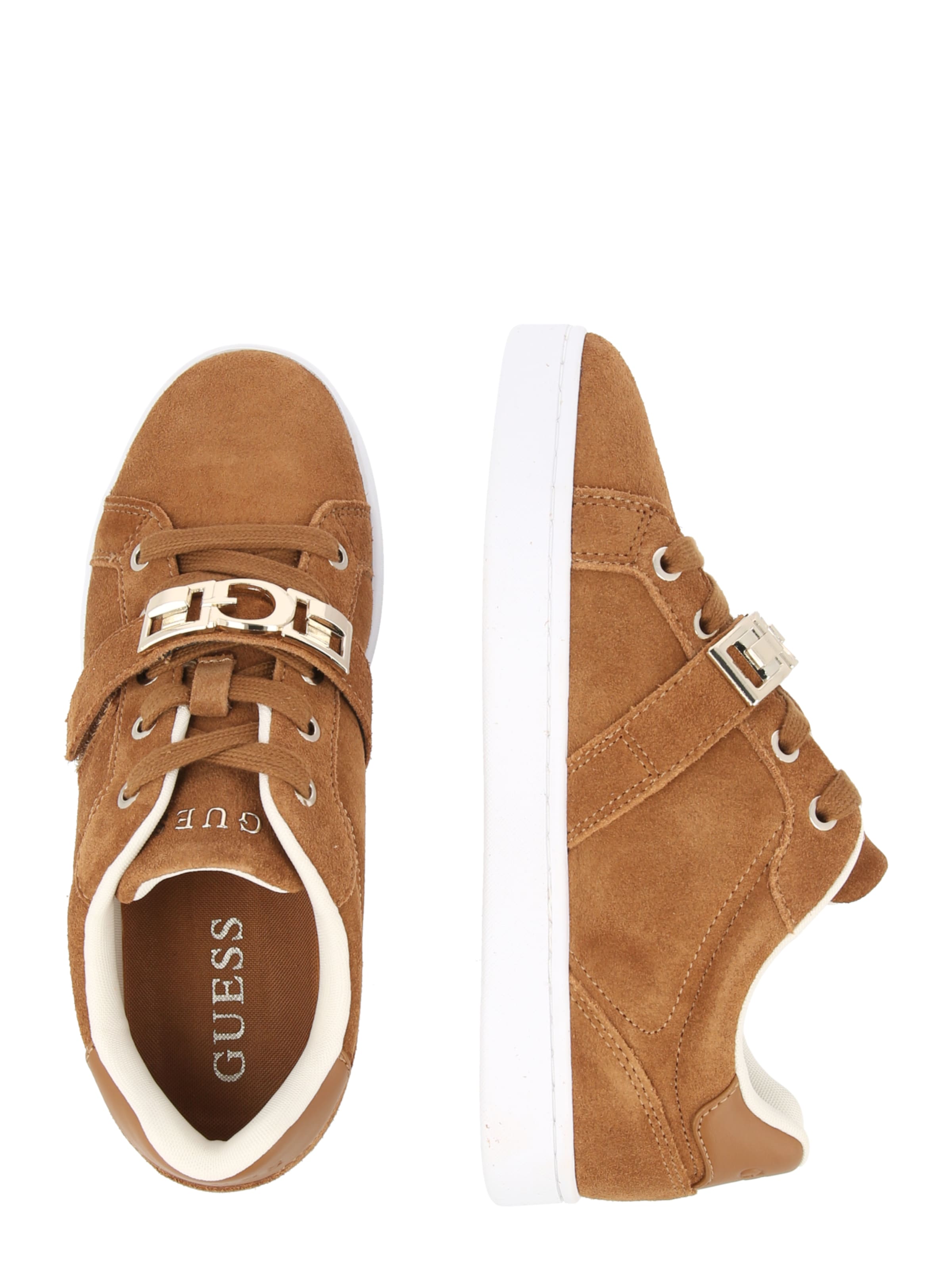 Sneaker bassa 'JAMISN2' di GUESS in marrone