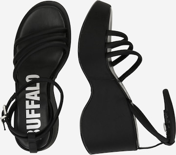 BUFFALO - Sandálias com tiras 'JOY' em preto