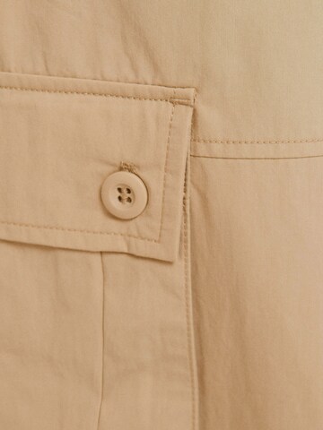 Wide leg Pantaloni cargo di Bershka in beige